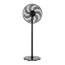 Kumtel Ktf-760 Siyah 16 İnç Ayaklı Vantilatör 50 W,7 Pervaneli,3 Kademeli, 130 Cm Yükseklik