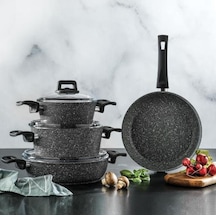 Schafer New Stark 7 Parça Granit Tencere Seti Antrasit 02