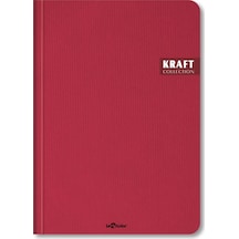 Kraft Ofis Defter Çizgili Kırmızı