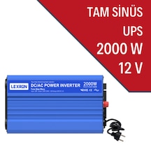 Lexron 12v Volt-2000w Watt Ups Tam Sinüs İnverter