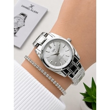Daniel Klein 2 Yıl Garantili Çelik Kordon 3 Atm Suya Dayanıklı Kadın Kol Saati+bileklik F.g.14494.1 Gümüş