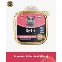 Reflex Plus Pate Somon Ve Karidesli Yetişkin Kedi Maması 85 G