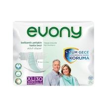 Evony Yetişkin Bezi 30'lu X-large - Süper Emici Belbantlı Hasta Bezi 2'li Ekonomik Paket - 2 Ad Tarı XL