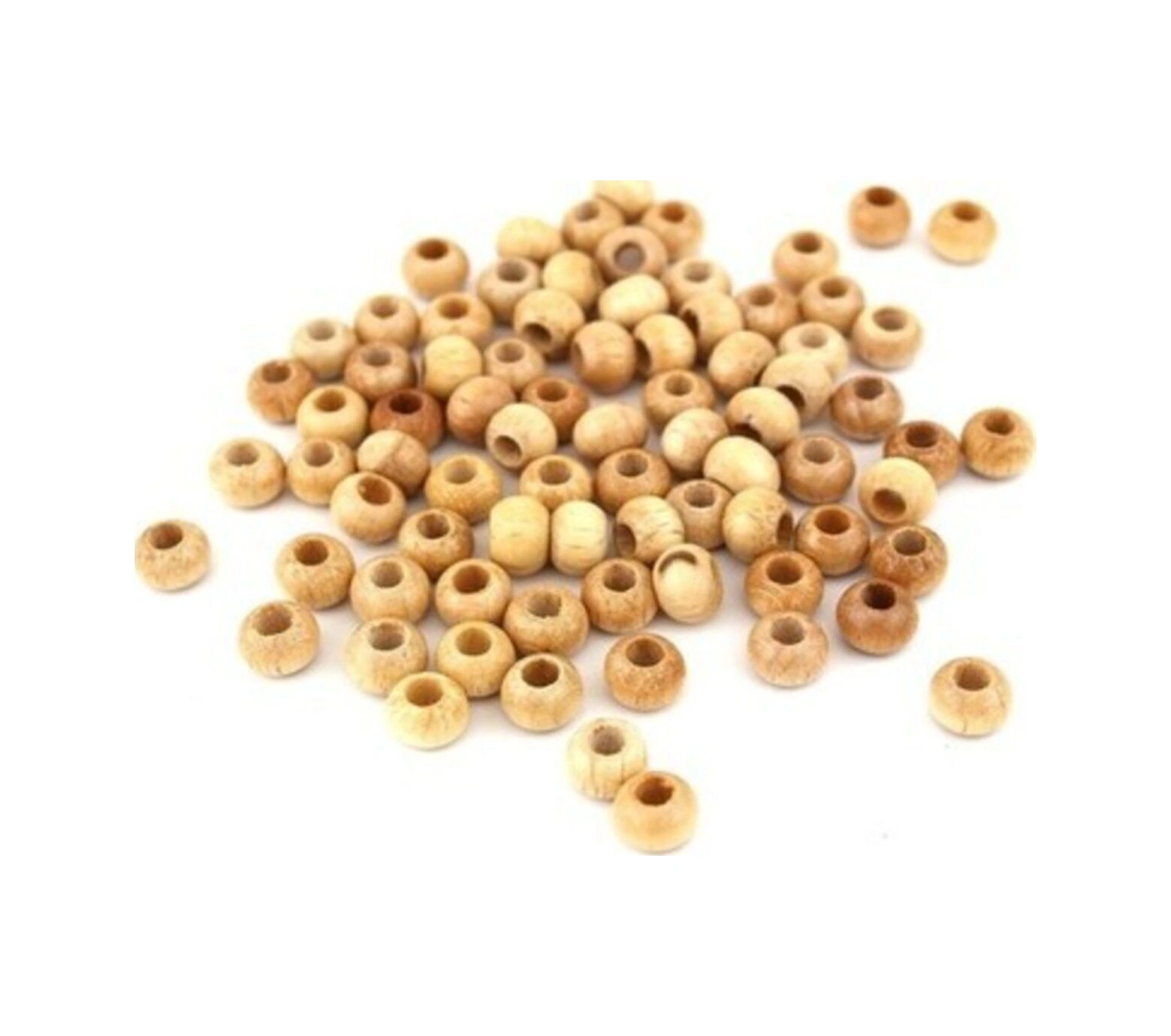 10mm Ahşap Vernikli Boncuk 100gr