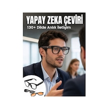 Yapay Zekâ Destekli Bluetooth Akıllı Gözlük Açık Kulak Ses Teknolojisi Müzik Dinleme Ve Telefon Görü Renk
