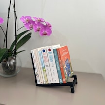 Dekoratif Metal Kitap Tutucu Salon, Ofis, Çalışma Masası İçin Şık