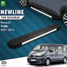 S-dizayn Renault Trafic 2 Kısa Şase Newline Krom Yan Basamak 223 Cm 2001-2014 A+ Kalite