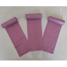 Pembe Çöp Poşeti 50x60 Cm 15'li Rulo, 5 Rulo 75 Adet