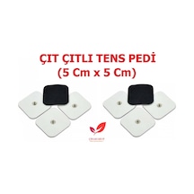 Çıtçıtlı Tens Pedi. Çıt Çıtlı Elektrod 5Cmx5Cm 4'Lü 2 Paket