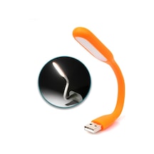 Usb Led Lamba Katlanabilir Pc Laptop Klavye Aydınlatma Esnek Bükülebilir Powerbank/bilgisayar/laptop Gibi Usb Bağlantısı Olan Cihazlarda Kullanabilirsiniz Turuncu