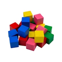 Ahşap Küp Seti 12 Li 5x5 Cm