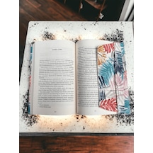 Yaprak Desenli - Ayarlanabilir Kitap Kılıfı - Su Geçirmez Kumaş