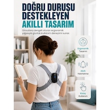Zenvia Titreşim Uyarılı Akıllı Düzeltici Günlük Kullanıma Uygun Dik Duruş Cihazı Znv2026