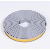 Novahub Gri Tutkal Kendinden Yapışkanlı Yumuşak U Şekilli Boş Tutma Kenar Bantlama Trimli Dolap 12mm Gri