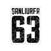 63 ŞANLIURFA Sticker Yapıştırma Oto Etiket 17cm