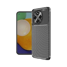 Tecno Spark 30 Pro Uyumlu Kılıf Auto Focus Karbon Kapak - Siyah