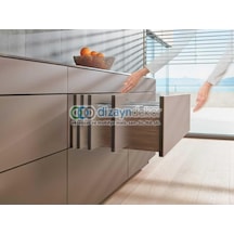 760h4000m Blum Movento Tip-on Blumotion Frenli-basaç Çekmece Rayı 40 Cm