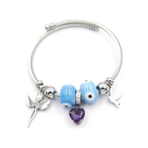 Melek Charm Bilezik - Gümüş Gümüş