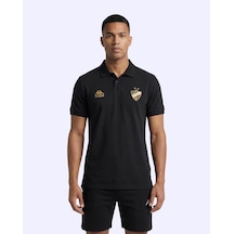 Kappa Paul Polo Erkek Siyah Regular Polo Yaka Tişört