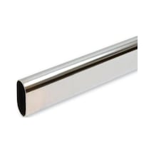 Gardırop Askı Borusu Krom Oval 16X30 Mm 1 Mt.