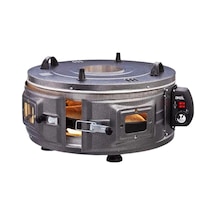 Gross Yuvarlak Davul Fırın Standart Ayarlanabilir Termostat 50 C-320 C 1300w - 53cm Alüminyum Teps