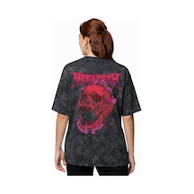Sevbano Tasarım Megadeth Rock Metal Müzik Grubu Sırt Baskılı Unisex Overs Siyah