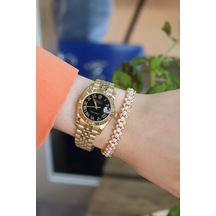 3 Sıra 3 Renkli Dorika Taşlı 1000 Ayar Kazaziye Gümüş Kadın Bileklik 201024161 Gümüş