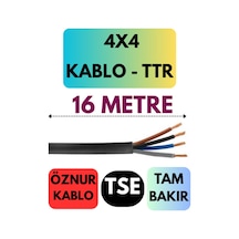 Öznur 4x4 Ttr Kablo Metre Seçenekli Siyah - 16 Metre