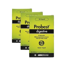 Digestive Probiyotik Mikroorganizma İçeren 20 Kapsül 3 Paketi
