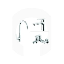 Creavit BTSO15258500SET Solo Lavabo Banyo Mutfak Armatürü Set Krom