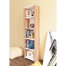 Nurmobilya Nur Mobilya Maya 5 Raflı Kitaplık (Arkalıklı Model)