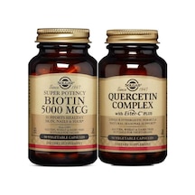 Solgar Biotin 5000 Mcg 50 Kapsül+ Quercetin Complex 50 Kapsül