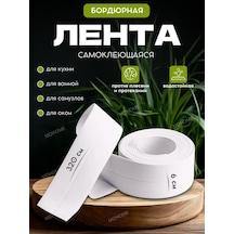 Mdhome Mutfak Ve Banyo İçin 6 Cm Su Geçirmez Bordür Bandı 299723569 Beyaz