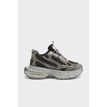 Derinet Günlük Taşlı Kadın Sneaker Siyah Siyah