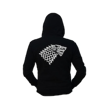 Tarzsokak House Stark Unisex Kapüşönlu Hoodie Siyah