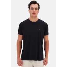 Ds Damat Regular Fit Siyah Düz Nakışlı %100 Pamuk T-shirt 4hc140632006m Siyah Ds Damat Regular Fit Siyah Düz Nakışlı %100 Pamuk T-shirt 4hc140632006m Siyah