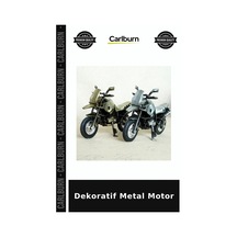 Dekoratif Metal Motor Tasarım Aksesuar Sergi Objesi Ev Dekorasyonu