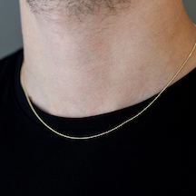 14 Ayar Altın 45 Cm Erkek Zincir Kolye N11.341