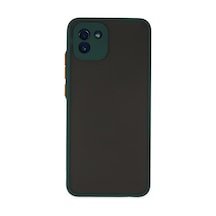 Samsung Galaxy Uyumlu A03 Kılıf Montreal Silikon Kapak - Yeşil İtdark28567