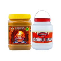Bozkırlı Çavuşoğlu Kepekli Bozkır Tahini 930 G + Köpüklü Helva 930 G