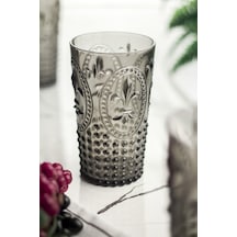 Akrilik Füme Tekli Uzun Bardak & Su Meşrubat Bardağı 750 Ml Büyük Boy & Cam Değildir