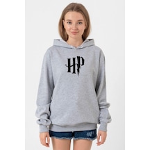 Hp Logo Grimelanj Kadın 3ip Kapşonlu Sweatshirt 001