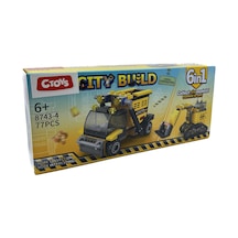 Lelebrother City Build İş Makinesi Seti Eğitici Blok Oyuncak No-4