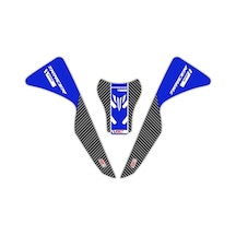 GP Kompozit Yamaha MT-07 Tracer 2020-2023 Uyumlu Tank Pad Seti Mavi
