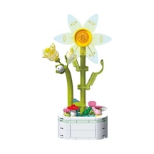 Building Block Flower 125 Parça Sarı Fulya