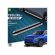S-dizayn Jeep Compass 2 Oem Still Pro V2 Aluminyum Yan Basamak 173 Cm 2017 Üzeri A+ Kalite