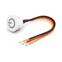 Powermaster Pm-30802 3.7-4.2v 10mm Kablolu Beyaz Led Dimmer Switch Buton