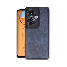 Oppo Reno 11f Kılıf Aras Deri Kapak - Lacivert -