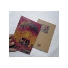 Owl Bag Özel Tasarım Vıntage Görünümlü Desenli Skull Bomb Defter Çok Renkli