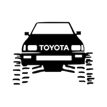 4X4 Toyota Sticker Toyota Off Road Sticker 4X4 Araba Sticker